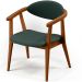 Kit 02 Poltronas Decorativas Para Sala de Estar Cecília B04 Linho Verde Musgo - Lyam Decor