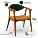 Kit 02 Poltronas Decorativas Para Sala de Estar Cecília L02 Couríssimo Verde Musgo Whisky - Lyam