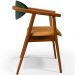 Kit 02 Poltronas Decorativas Para Sala de Estar Cecília L02 Couríssimo Verde Musgo Whisky - Lyam