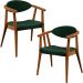 Kit 02 Poltronas Decorativas Para Sala de Estar Cecília L02 Facto Verde Musgo - Lyam Decor