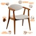 Kit 02 Poltronas Decorativas Para Sala de Estar Cecília L02 Linho Champagne - Lyam Decor