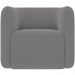 Kit 02 Poltronas Decorativas Para Sala de Estar Fixa Living Peônia K01 Bouclê Cinza - Lyam Decor