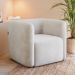 Kit 02 Poltronas Decorativas Para Sala de Estar Fixa Living Peônia K01 Veludo Bege - Lyam Decor