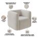 Kit 02 Poltronas Decorativas Para Sala de Estar Fixa Living Peônia K01 Veludo Bege - Lyam Decor
