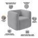 Kit 02 Poltronas Decorativas Para Sala de Estar Fixa Living Peônia K01 Veludo Cinza - Lyam Decor