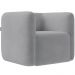 Kit 02 Poltronas Decorativas Para Sala de Estar Fixa Living Peônia K01 Veludo Cinza - Lyam Decor
