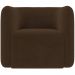 Kit 02 Poltronas Decorativas Para Sala de Estar Fixa Living Peônia K01 Veludo Marrom - Lyam Decor