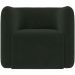 Kit 02 Poltronas Decorativas Para Sala de Estar Fixa Living Peônia K01 Veludo Verde - Lyam Decor