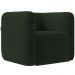 Kit 02 Poltronas Decorativas Para Sala de Estar Fixa Living Peônia K01 Veludo Verde - Lyam Decor