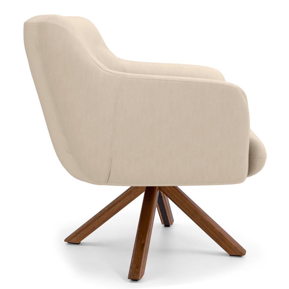 Kit 02 Poltronas Decorativas Para Sala de Estar Jade D02 Veludo Liso C-309 - Lyam Decor