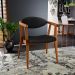 Kit 02 Poltronas Decorativas Para Sala de Estar Jantar Cecília L02 Couríssimo Preto - Lyam Decor