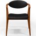 Kit 02 Poltronas Decorativas Para Sala de Estar Jantar Cecília L02 Couríssimo Preto - Lyam Decor