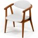 Kit 02 Poltronas Decorativas Para Sala de Estar Jantar Cecília L02 Facto Branco - Lyam Decor