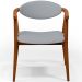 Kit 02 Poltronas Decorativas Para Sala de Estar Jantar Cecília L02 Facto Cinza - Lyam Decor