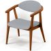 Kit 02 Poltronas Decorativas Para Sala de Estar Jantar Cecília L02 Facto Cinza - Lyam Decor