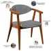 Kit 02 Poltronas Decorativas Para Sala de Estar Jantar Cecília L02 Pied Poule - Lyam Decor