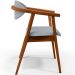 Kit 02 Poltronas Decorativas Para Sala de Estar Jantar Cecília L02 Suede Cinza - Lyam Decor