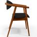 Kit 02 Poltronas Decorativas Para Sala de Estar Jantar Cecília L02 Suede Preto - Lyam Decor