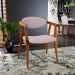 Kit 02 Poltronas Decorativas Para Sala de Estar Jantar Cecília L02 Suede Rosê - Lyam Decor