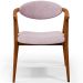 Kit 02 Poltronas Decorativas Para Sala de Estar Jantar Cecília L02 Suede Rosê - Lyam Decor
