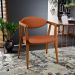 Kit 02 Poltronas Decorativas Para Sala de Estar Jantar Cecília L02 Tecido Terracota - Lyam Decor