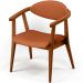 Kit 02 Poltronas Decorativas Para Sala de Estar Jantar Cecília L02 Tecido Terracota - Lyam Decor