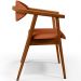 Kit 02 Poltronas Decorativas Para Sala de Estar Jantar Cecília L02 Tecido Terracota - Lyam Decor