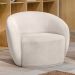 Kit 02 Poltronas Decorativas Para Sala de Estar Living Gliese K01 Bouclê Creme - Lyam Decor