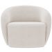 Kit 02 Poltronas Decorativas Para Sala de Estar Living Gliese K01 Bouclê Creme - Lyam Decor
