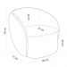 Kit 02 Poltronas Decorativas Para Sala de Estar Living Gliese K01 Bouclê Creme - Lyam Decor