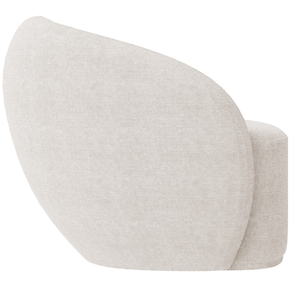 Kit 02 Poltronas Decorativas Para Sala de Estar Living Gliese K01 Bouclê Creme - Lyam Decor