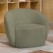 Kit 02 Poltronas Decorativas Para Sala de Estar Living Gliese K01 Bouclê Verde - Lyam Decor