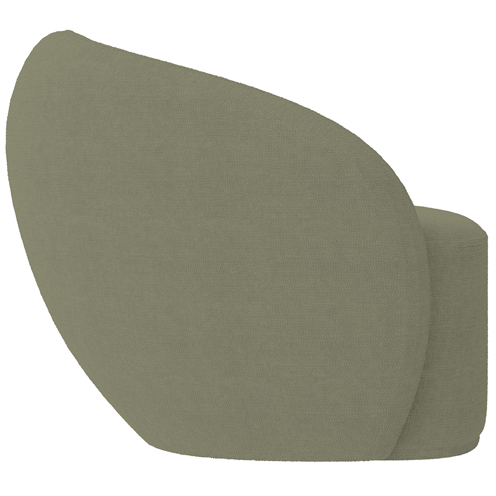 Kit 02 Poltronas Decorativas Para Sala de Estar Living Gliese K01 Bouclê Verde - Lyam Decor