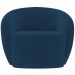 Kit 02 Poltronas Decorativas Para Sala de Estar Living Gliese K01 Veludo Azul Marinho - Lyam Decor