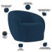 Kit 02 Poltronas Decorativas Para Sala de Estar Living Gliese K01 Veludo Azul Marinho - Lyam Decor