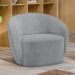 Kit 02 Poltronas Decorativas Para Sala de Estar Living Gliese K01 Veludo Cinza - Lyam Decor