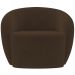 Kit 02 Poltronas Decorativas Para Sala de Estar Living Gliese K01 Veludo Marrom - Lyam Decor