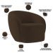 Kit 02 Poltronas Decorativas Para Sala de Estar Living Gliese K01 Veludo Marrom - Lyam Decor