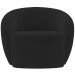Kit 02 Poltronas Decorativas Para Sala de Estar Living Gliese K01 Veludo Preto - Lyam Decor