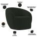 Kit 02 Poltronas Decorativas Para Sala de Estar Living Gliese K01 Veludo Verde - Lyam Decor