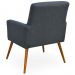 Kit 02 Poltronas Decorativas Para Sala de Estar Maria W01 Linho Chumbo - Lyam Decor