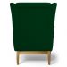 Kit 02 Poltronas Decorativas Para Sala de Estar Milena D02 Base de Madeira Veludo Verde Liso C-303 - Lyam Decor