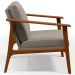 Kit 02 Poltronas Decorativas Para Sala de Estar Petra B04 Linho Bege - Lyam Decor