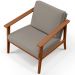 Kit 02 Poltronas Decorativas Para Sala de Estar Petra B04 Linho Bege - Lyam Decor