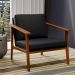 Kit 02 Poltronas Decorativas Para Sala de Estar Petra B04 Linho Chumbo - Lyam Decor