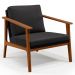 Kit 02 Poltronas Decorativas Para Sala de Estar Petra B04 Linho Chumbo - Lyam Decor