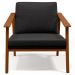 Kit 02 Poltronas Decorativas Para Sala de Estar Petra B04 Linho Chumbo - Lyam Decor