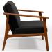 Kit 02 Poltronas Decorativas Para Sala de Estar Petra B04 Linho Chumbo - Lyam Decor