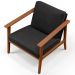 Kit 02 Poltronas Decorativas Para Sala de Estar Petra B04 Linho Chumbo - Lyam Decor