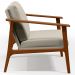 Kit 02 Poltronas Decorativas Para Sala de Estar Petra B04 Linho Cru - Lyam Decor